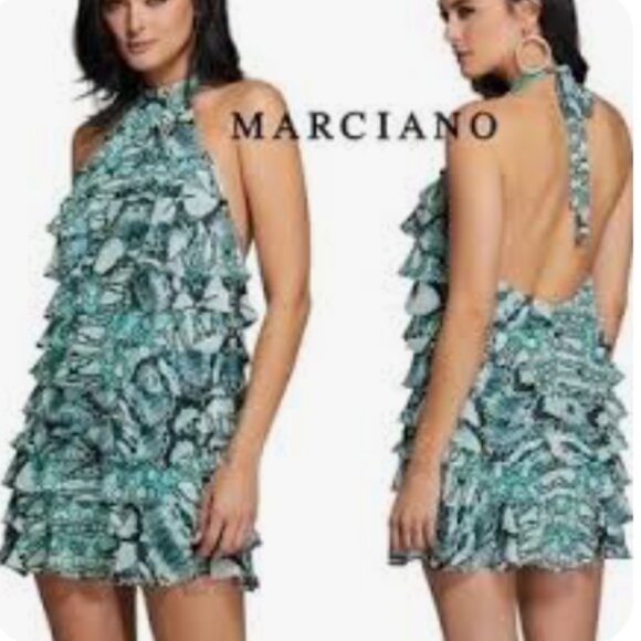 Marciano Dresses & Skirts - Breezy Layered Halter Dress by Marciano